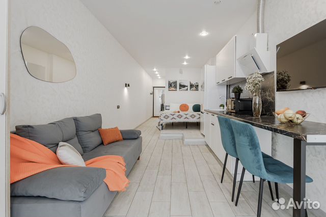 

Квартира-студия, 28 м², 2 кровати