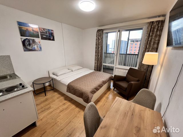 

Квартира-студия, 28 м², 1 кровать