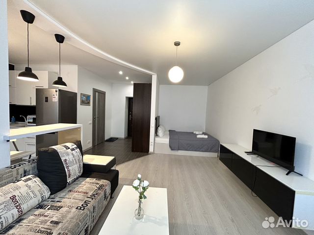 

Квартира-студия, 37 м², 2 кровати