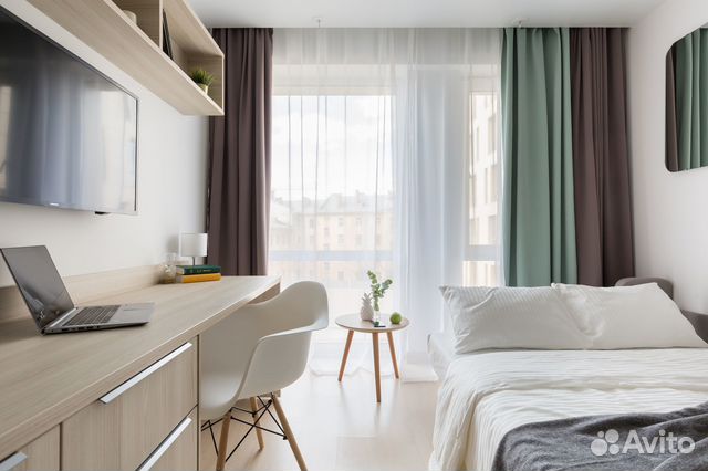

Квартира-студия, 24 м², 1 кровать