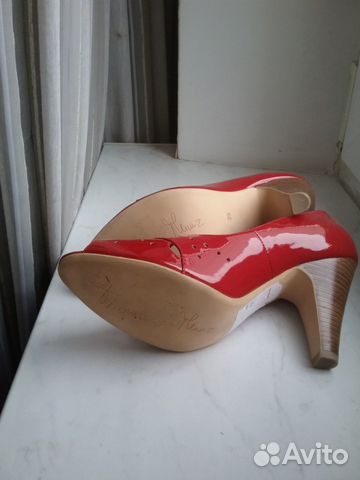 Туфли красные натуральная кожа р38 Туфли красные натуральная кожа р38