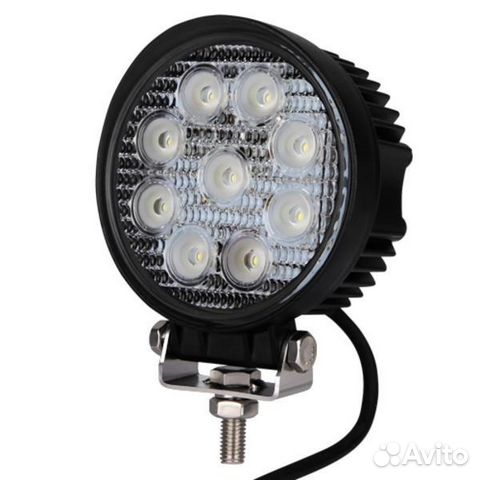 Светодиодная фара 27W Flood, круглый, диод Epistar Светодиодная фара 27W Flood, круглый, диод Epistar