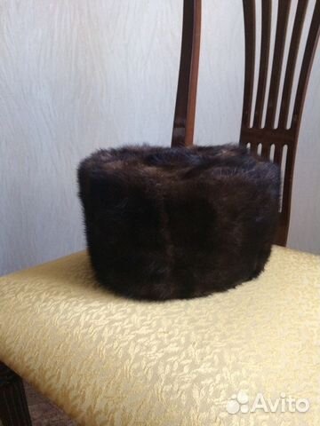 Норковая шапка-кубанка мужская