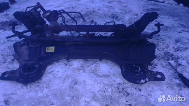 Подрамник с рейкой Шевроле Авео т300 Подрамник с рейкой Шевроле Авео т300