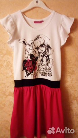 Платье монстр хай Monster High,хлопок р 140-146 Платье монстр хай Monster High,хлопок р 140-146
