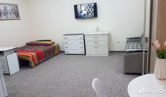 

Квартира-студия, 37 м², 2 кровати