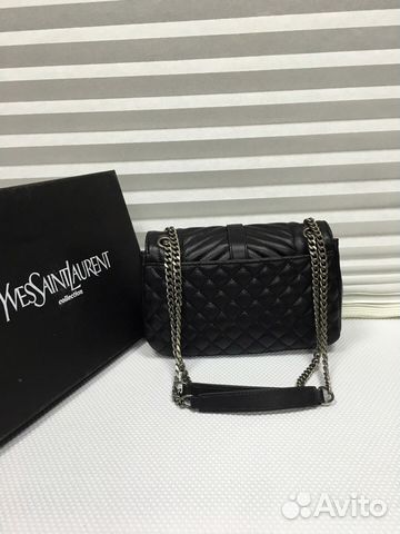 Клатч Сумка Yves Saint Laurent Punk Chains Черный