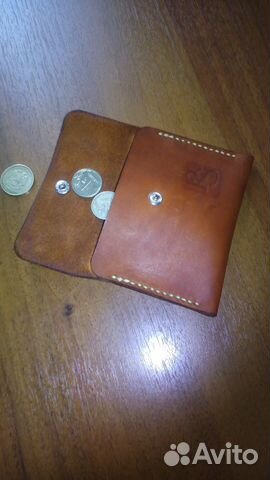 Кожаный кошелек handmade 100