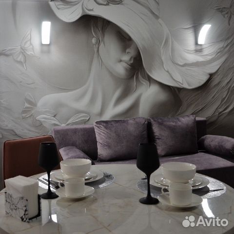 

1-к. квартира, 52 м², 2 кровати