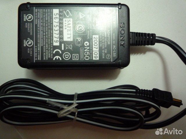 Блок питания Адаптер Зарядка Sony AC-LS5 для фото Блок питания Адаптер Зарядка Sony AC-LS5 для фото