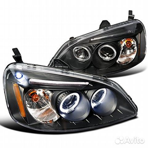 Передние фары honda. Honda Civic 7 фары. Фары Хонда Цивик 2001. Фара Honda Civic 7 поколение. 2001 Honda Civic Headlights.