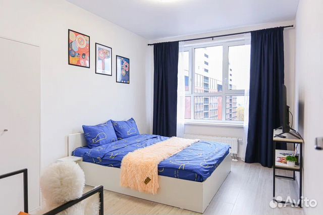 

1-к. квартира, 43 м², 2 кровати