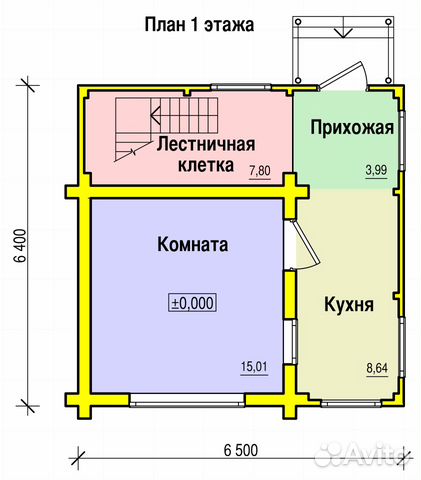 Дача 65.8 м² на участке 16 сот.