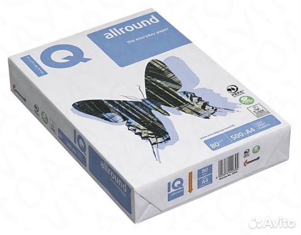 Бумага А4 IQ Allround 80 г/кв.м