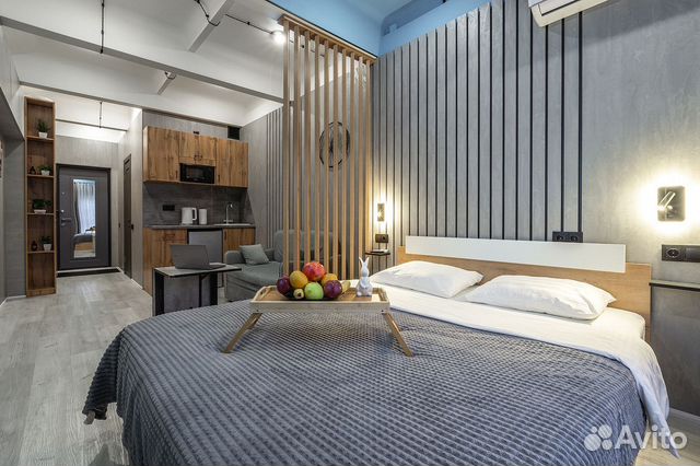 

Квартира-студия, 23 м², 2 кровати