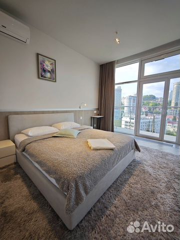 

Квартира-студия в апарт-отеле, 50 м², 2 кровати