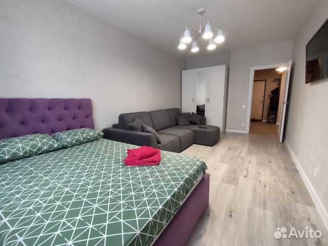

1-к. квартира, 45 м², 2 кровати