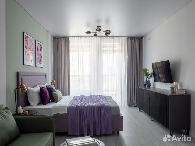 

Квартира-студия, 36 м², 2 кровати