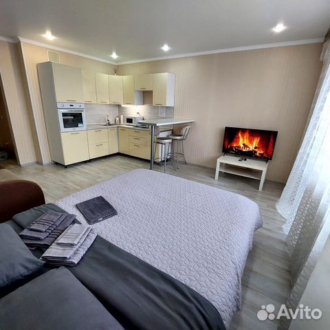 

Квартира-студия, 30 м², 2 кровати