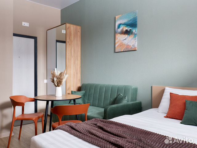 

Квартира-студия, 17,4 м², 2 кровати