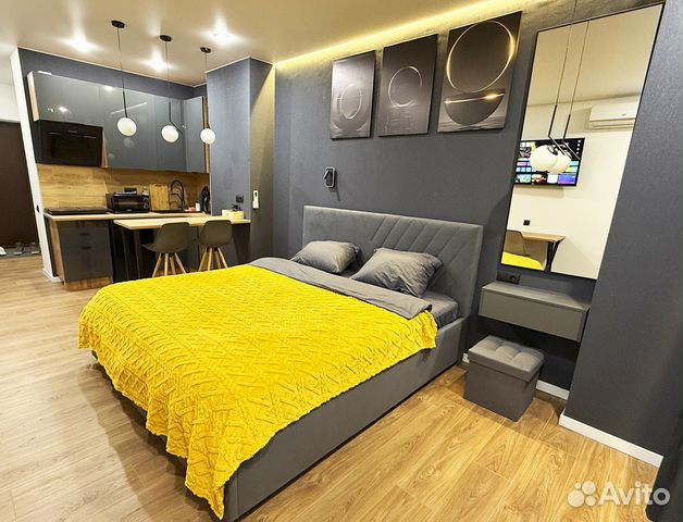 

Квартира-студия, 35 м², 1 кровать