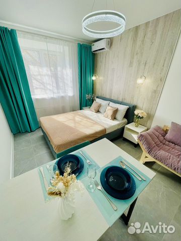 

Квартира-студия в апарт-отеле, 17 м², 2 кровати