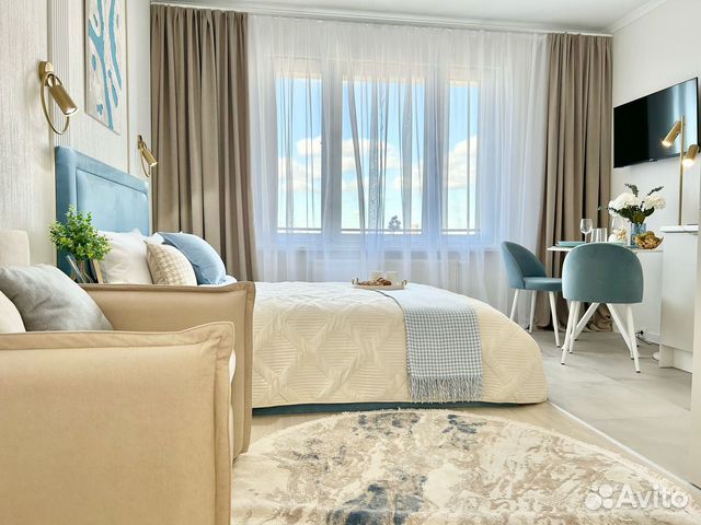

Квартира-студия, 24 м², 2 кровати