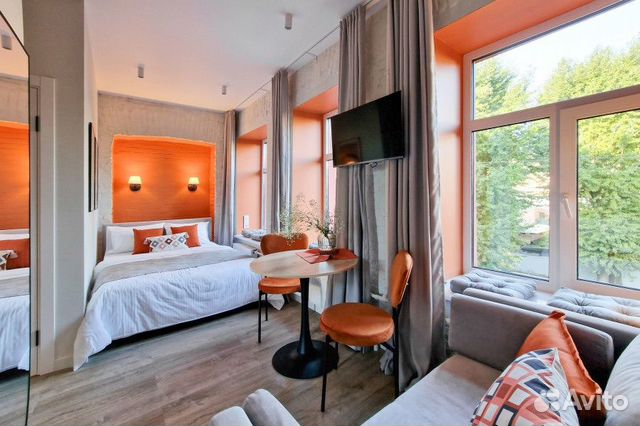 

Квартира-студия, 18 м², 2 кровати