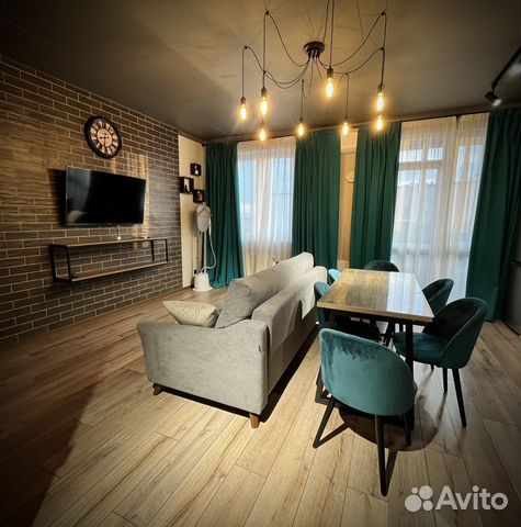 

Квартира-студия, 35 м², 2 кровати