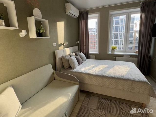 

Квартира-студия, 28 м², 2 кровати