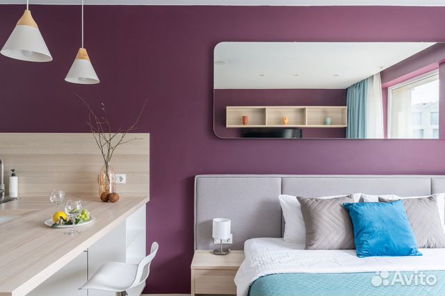 

Квартира-студия, 27 м², 1 кровать