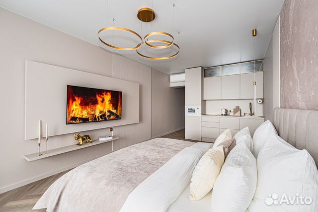 

Квартира-студия, 40 м², 2 кровати