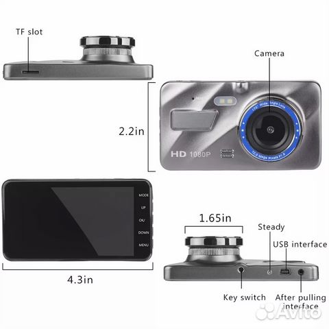 Видеорегистратор Eplutus DVR-929 2 камеры Видеорегистратор Eplutus DVR-929 2 камеры