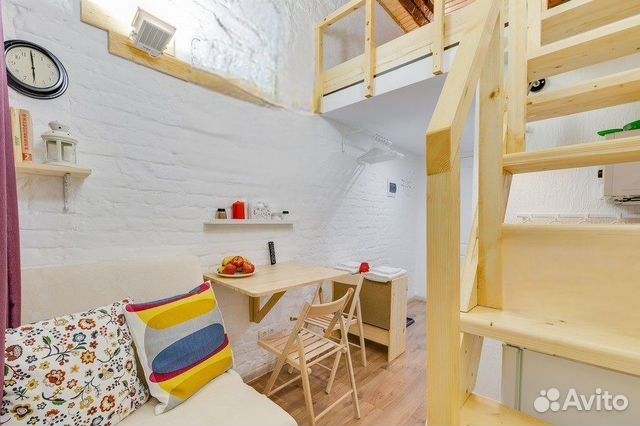 

Квартира-студия, 12 м², 2 кровати