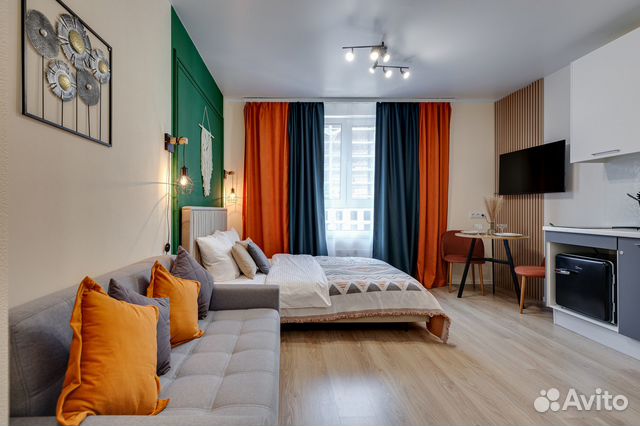 

Квартира-студия, 24 м², 2 кровати