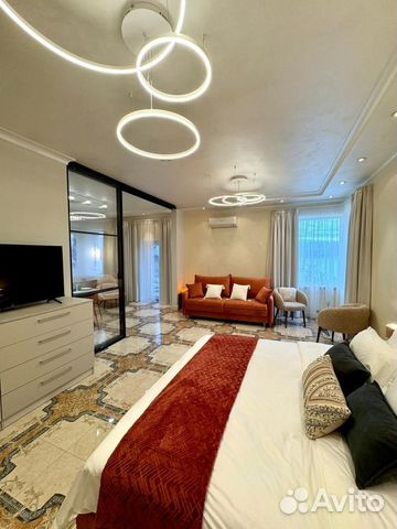 

1-к. квартира, 60 м², 2 кровати