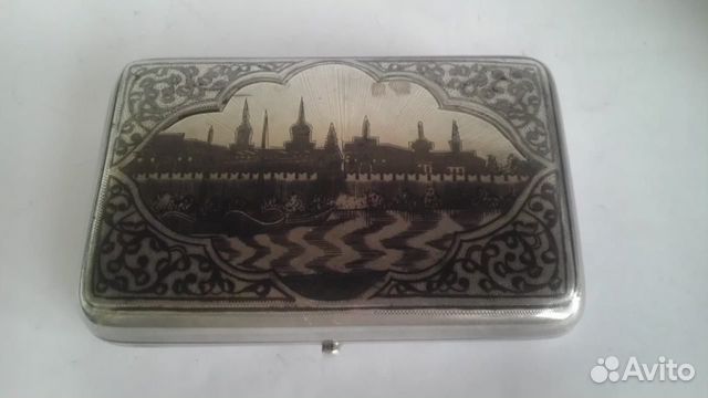 Портсигар серебренный 84