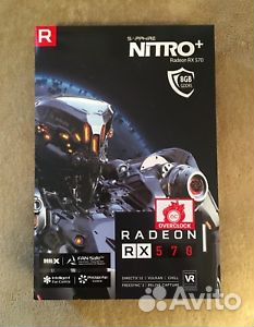 RX 570 8G sapphire nitro+ видеокарта RX 570 8G sapphire nitro+ видеокарта