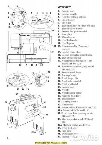 Швейная машина Husqvarna Emerald 116Швейная машина