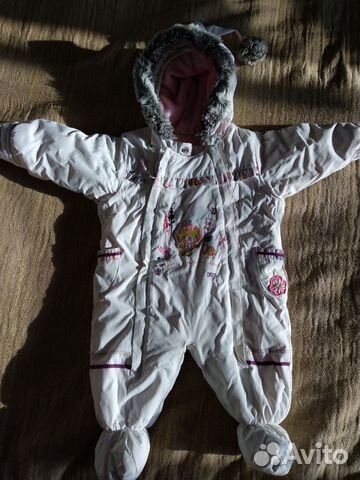 Зимний комбинезон красивый Deux par deux 74 см