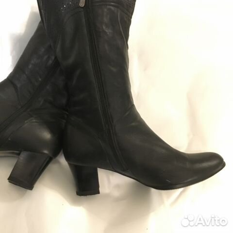 Сапоги осенние кожаные новые Сапоги осенние кожаные новые