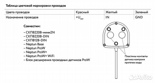 Датчик контроля протечки воды Neptun SW005 2