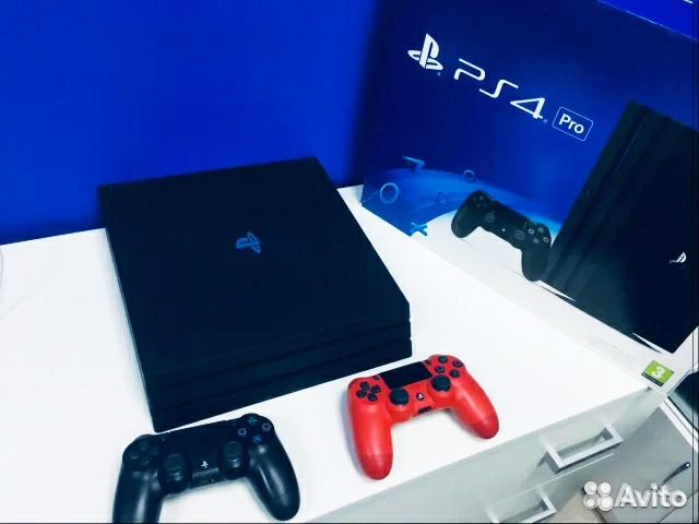Pro PS4 Black+2 геймпада+год гарантии Pro PS4 Black+2 геймпада+год гарантии