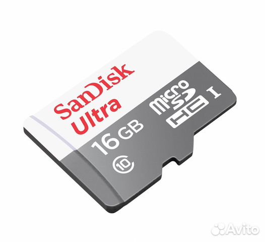 Новая Карта памяти Sandisk Ultra Class 10 16Gb