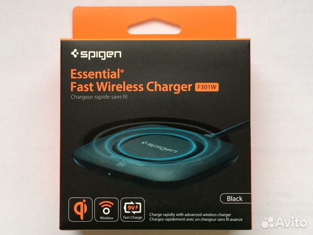 Беспроводная зарядка Spigen F301W Ultra Slim новая Беспроводная зарядка Spigen F301W Ultra Slim новая