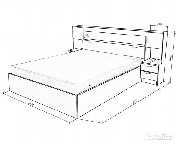 Кровать бася с прикроватным блоком схема сборки