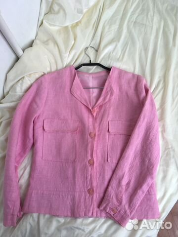 Жакет пиджак накидка льняной