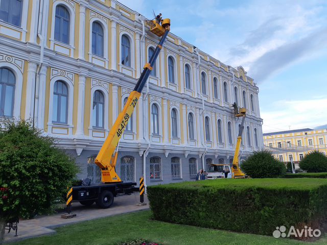 Аренда Автовышка 14-26 метров. Кран 25тн. Спил дер