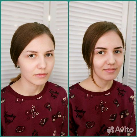 Прически, макияж, брови
