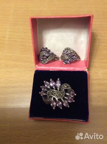 Кольцо, серьги и кулон Кольцо, серьги и кулон